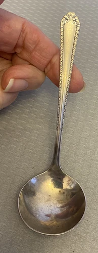 Vintage International Sterling National Silver SHIRLEY Ladle Cream Sauce Mayo 5"