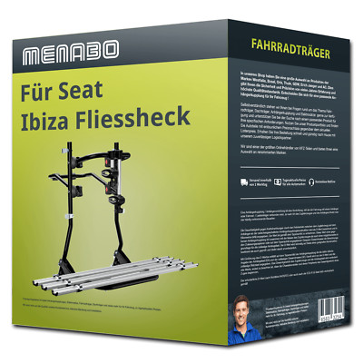 Menabo Fahrradträger Cobra Plus für Seat Ibiza Fliessheck IV Typ 6J5/6P1/6P5 NEU