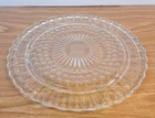 Vintage Federal Glass Footed Cake Plate Clear 2889 11 3/8" Diameter
