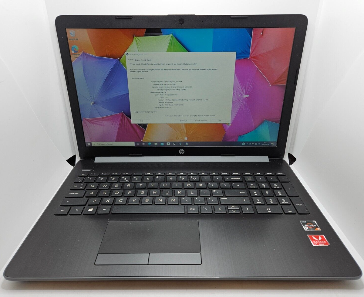 HP 255 Laptop AMD Ryzen 2200U 4GB RAM 1TB HDD