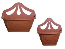 Image of Fence Wall Planter Plant Flower Pot Basket Container Venetian Plastic Garden Box