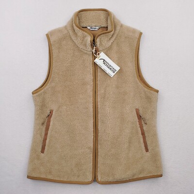 Mountain Khakis Jacket Womens Large Khaki Fourteener Vest Sherpa