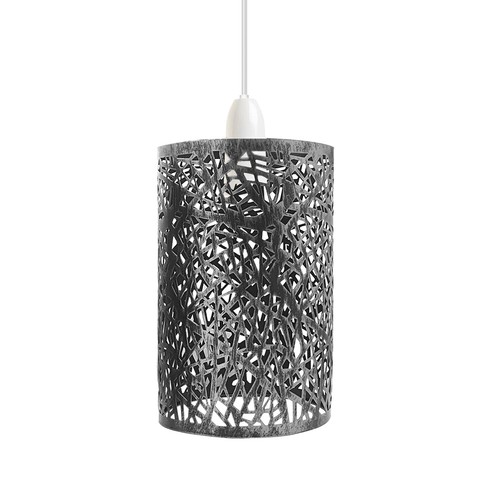 Metal Cylinder Easy Fit Lampshade Ceiling Pendant Light Shade Wire Cage Lighting - Picture 56 of 150