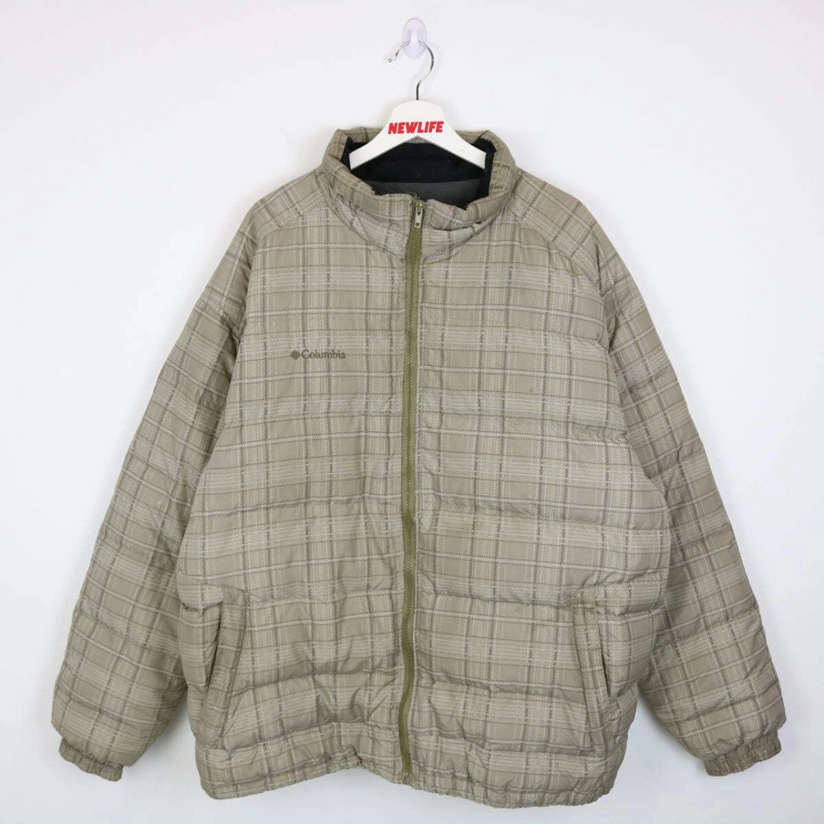 Vintage 00's Columbia Plaid Puffer Jacket - XXL