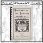 1895 Household Remedies  40 Pages