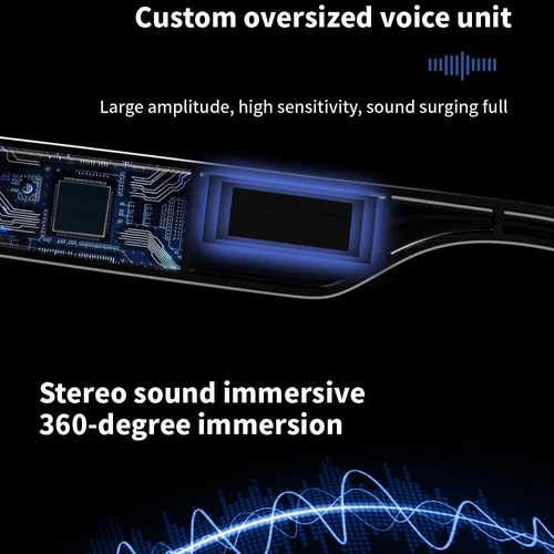 Smart Glasses,Remote Camera & Bluetooth Sunglasses Open Ear Speaker Headphone - Picture 16 of 21
