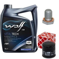 MotoröL Set 5W40 5 Liter + ÖLfilter + Schraube FüR BMW 1Er 3Er 2Er 4Er 5Er Mini