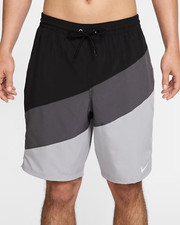 Nikeswim Men's 9" Boxer Volley Shorts Black/Gray S