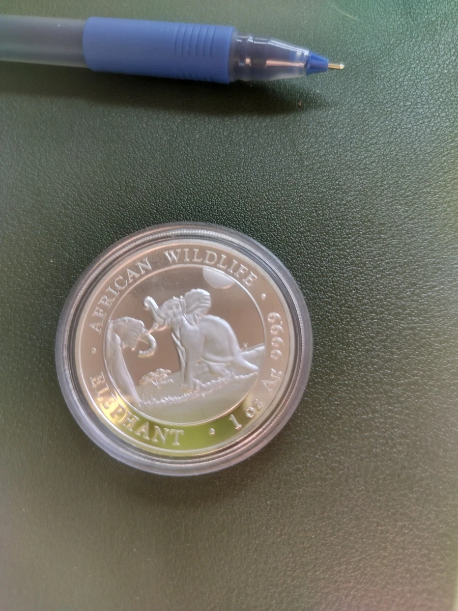 1 OZ PLATA SILVER ELEPHANT SOMALIA.2024. PROOF.ELE-21.