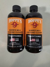 2 Hoppe's No.9 Gun Bore Cleaner 16oz Bottles