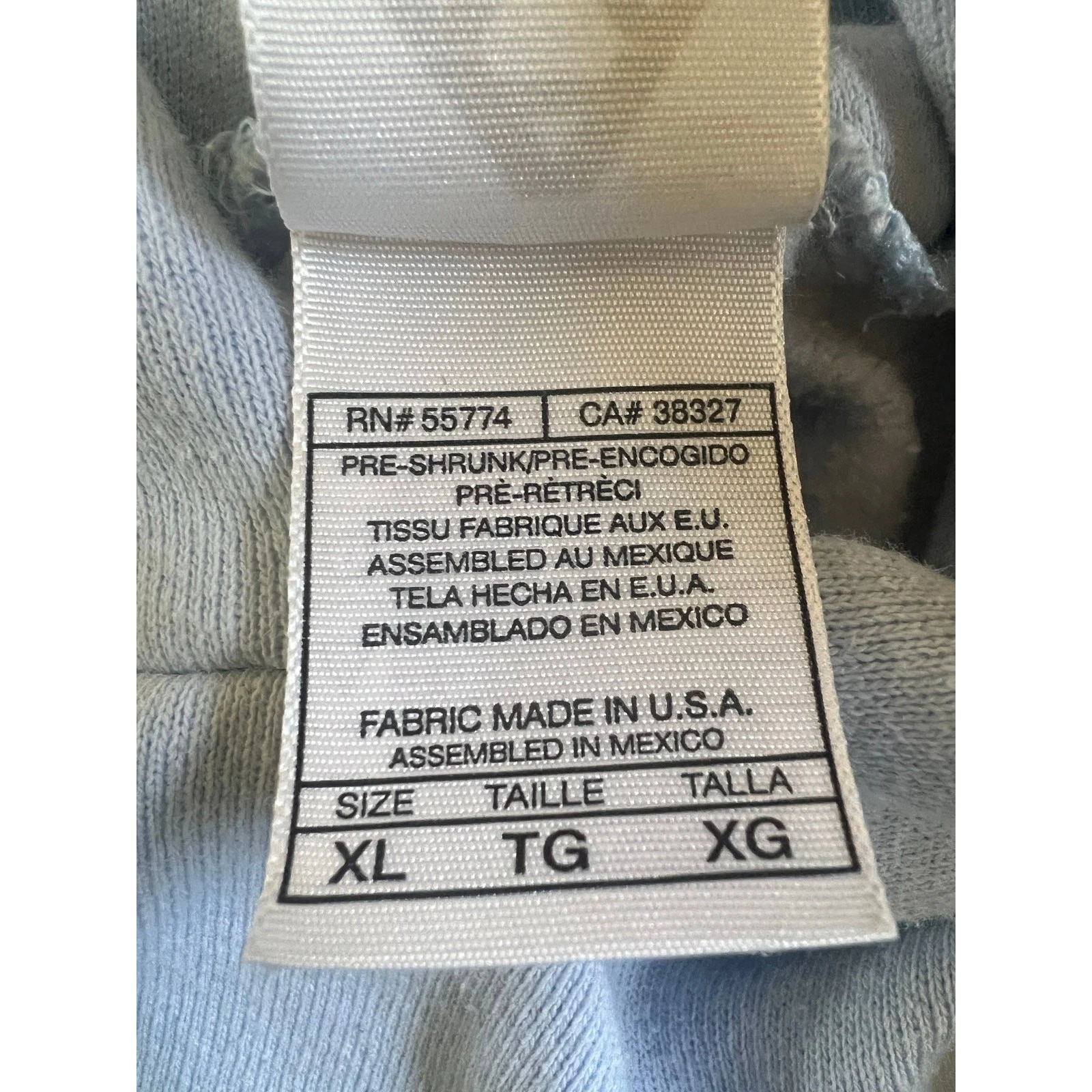 VETEMENTS Felpa con cappuccio Alstyle Apparel blu chiaro hawaiana con fiori taglia XL