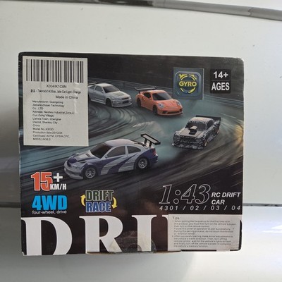 4WD Remote Control Drift Car - 1/43rd Mini Racing Car  Read Description