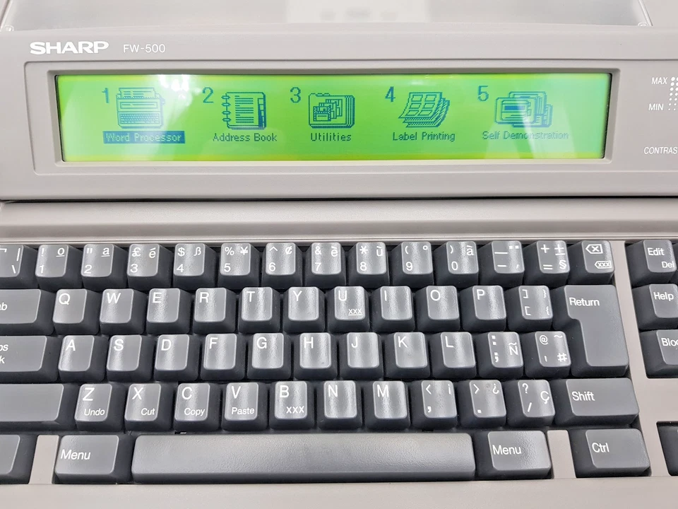 Sharp Font Writer FW-500 Word Processor Electronic Typewriter Floppy Drive Vtg - Image 3 of 4