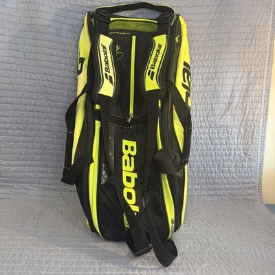 Babolat | Pure Aero | Tennis Racket Bag and Backpack | Yellow and Black | Rafa