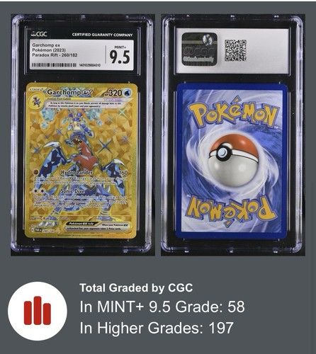 Garchomp ex graded CGC 9.5 for sale on eBay