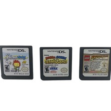 Nintendo DS Game  Scribblenauts Mario Sonic Olympics LEGO Indiana Jones 3 Cart