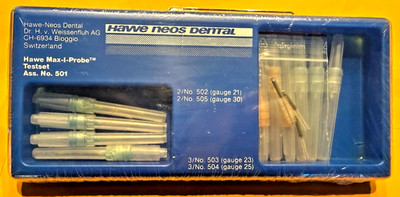 Dental Endo Irrigation Max-I-Probe Irrigation 10u asst. Swiss made assort. box