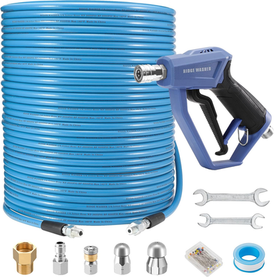#ad Sewer Jetter Kit for Pressure Washer 200FT 3600 PSI Drain Cleaning Hose with Sh $126.01