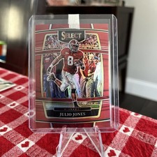 2022 Panini Select Draft Picks Concourse Red Prizm 37/149 Julio Jones #92