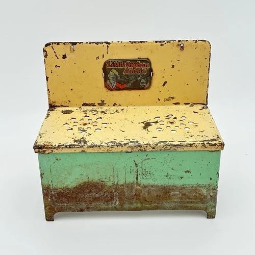 Little Orphan Annie Stove Oven Sandy 1930s Marx Toy Metal 7" Tall VINTAGE