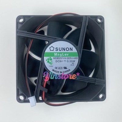 1 Pc. New ME80251V4-Q03U-AA9 Cooling Fan 8025 DC9V 0.55W 8CM 2Pin