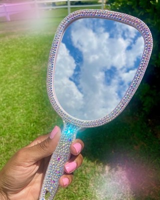 Crystal Empress Mirror Custom Handmade High Quality Ab Crystals Full