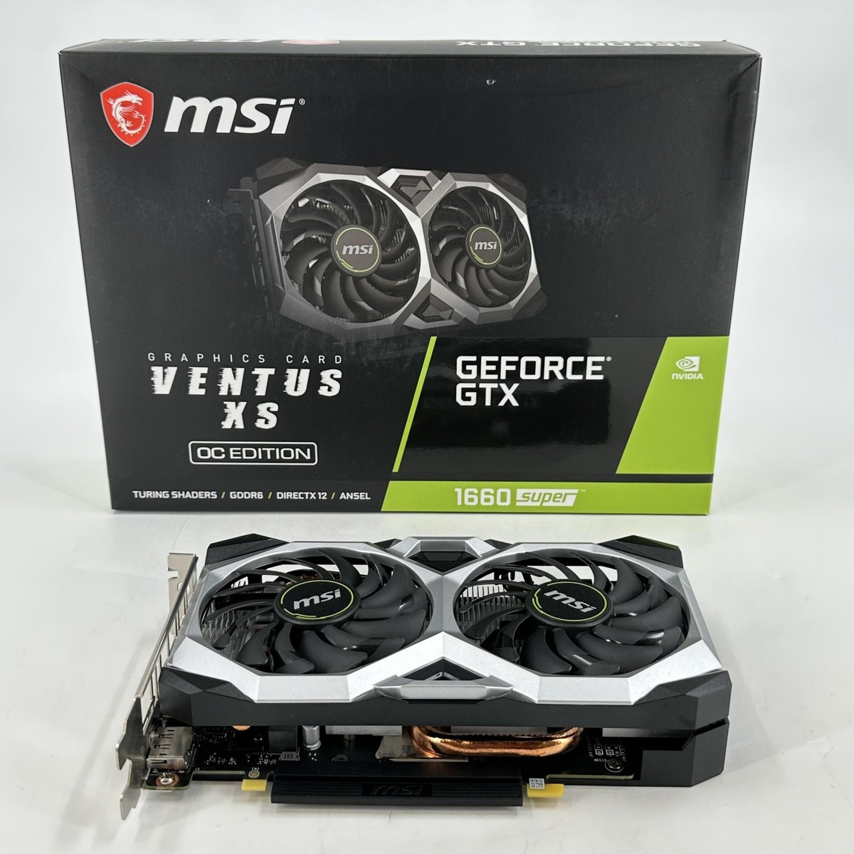 MSI Ventus XS OC GeForce GTX 1660 Super 6GB RAM Graphics Card Good