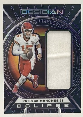 2023 PANINI OBSIDIAN PATRICK MAHOMES PURPLE ETCH PRIZM JUMBO PATCH 06/75