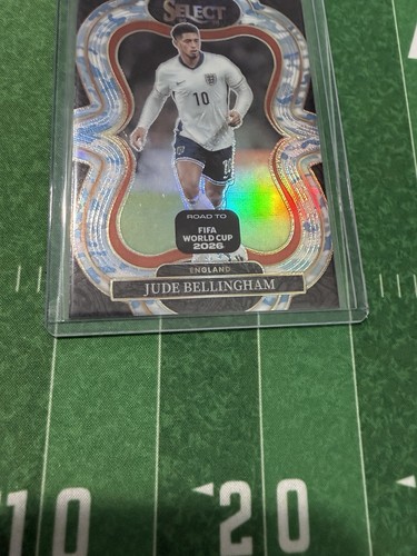 2025-26 Panini Select FIFA World Cup /49 Jude Bellingham Blue Camo Prizm