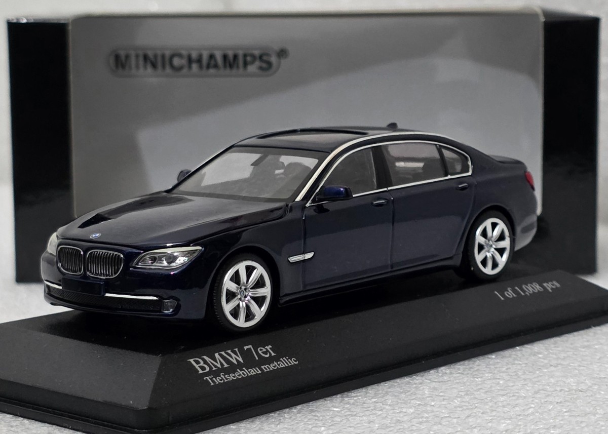 BMW 7-Series (F02) 2008 DeepSea Blue Met 1:43 Minichamps 431027001