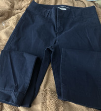 Old Navy kid Navy Blue Solid Cotton Blend Pants, Regular