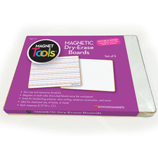 Magnetic Dry-Erase Boards Double-Sided Ruled/Blank 12" Long X 8.75" Wide P
