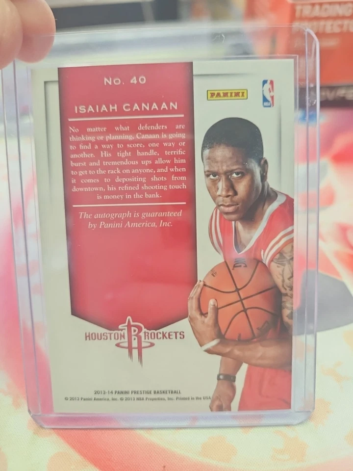 2013 Prestige Prestigious Premieres Signatures Isaiah Canaan #40 Rookie Auto RC - Image 2 of 2