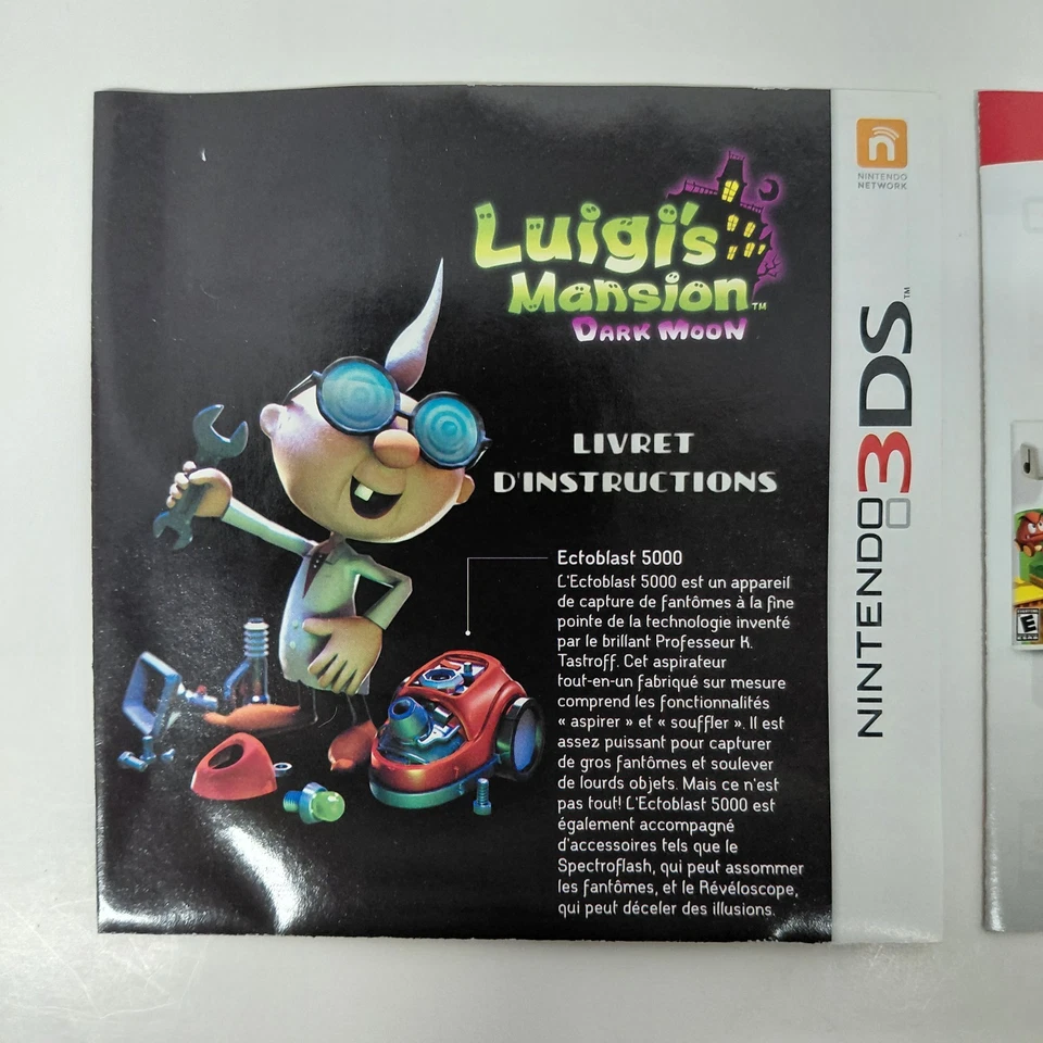 Luigi's Mansion: Dark Moon (Nintendo,3DS 2013) CIB FR Manual - Image 4 of 4