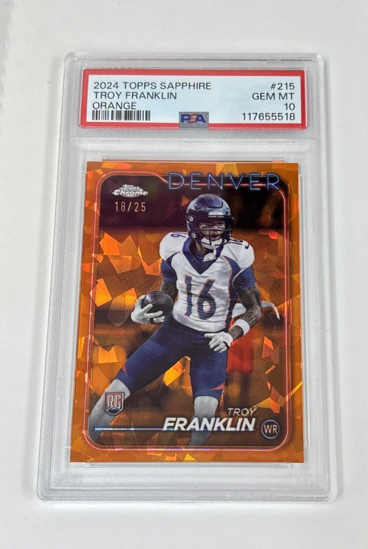 Troy Franklin Topps Chrome Sapphire #215 Orange