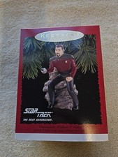 1996 Hallmark Keepsake Ornament Star Trek TNG Commander William T Riker NIB BX8