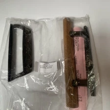 Sliding Glass Patio Door Handle Set Oak Wood Interior Handle and Exterior Pull