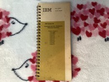 IBM S/34 COMMANDS STATEMENTS REFERENCE SUMMARY SPIRAL BOUND GX21-7690-8