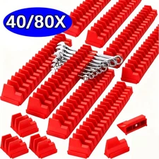 40-80PCS Magnetic Modular Wrench Organizer Compact Tool Storage Slots Hold Tools