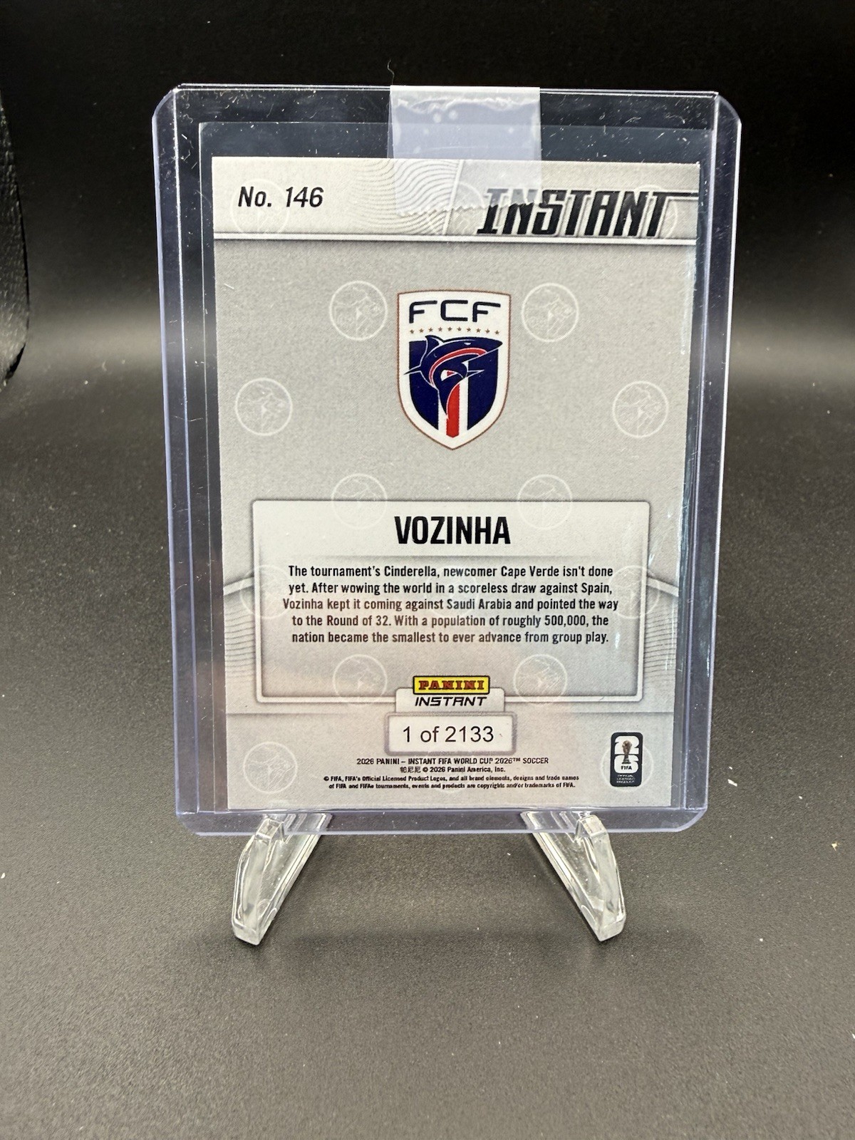 2026 Panini Instant FIFA World Cup #146 Vozinha RC Cape Verde ONLY 2133 Made view 2