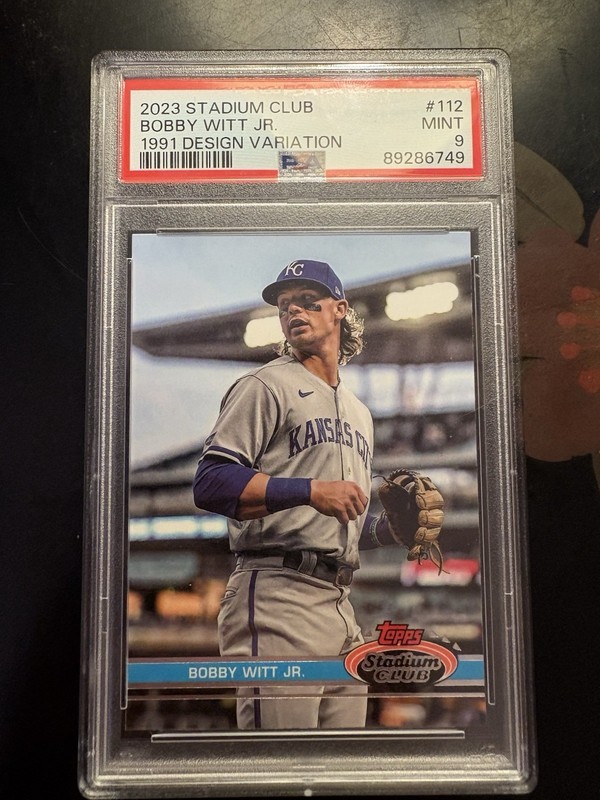 Topps 2023 Stadium Club Bobby Witt Jr. #112 1991 Design Variation PSA 9!!