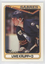 1990-91 Topps Tiffany Uwe Krupp #390 0j0