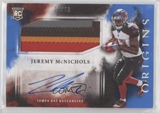 2017 Panini Origins Rookie Blue 29/49 Jeremy McNichols #139 Jumbo Patch Auto nd3