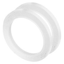 2 Rolls Transparent 0.31 Inch x 72 Yards Polyester Film Tape 8mm x 66m