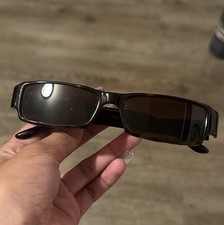 Vintage Gucci GG 1438/N/S Sunglasses Black Rectangular Y2K Made in Italy