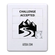 'Skiing Challenge Accepted' Sliding Puzzle (PZ00037936)
