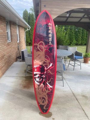 SurfTech Disney Store Pirates of the Caribbean Surfboard