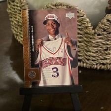 1996-97 Upper Deck - Allen Iverson #91 Rookie Card (RC) 76ers Iconic Card!. rookie card picture