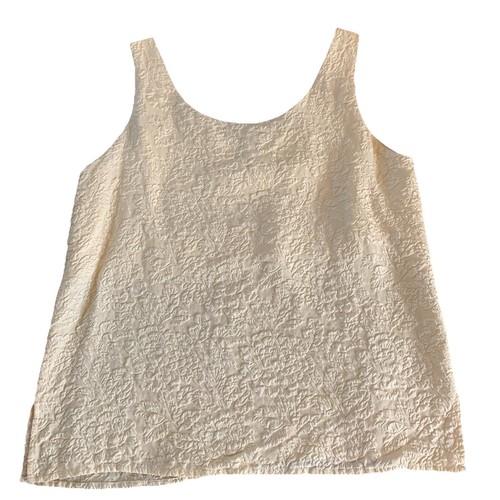 Vtg Compagnie International Express Women’s Ivory Textured 100% Silk Sz Small - Picture 4 of 13