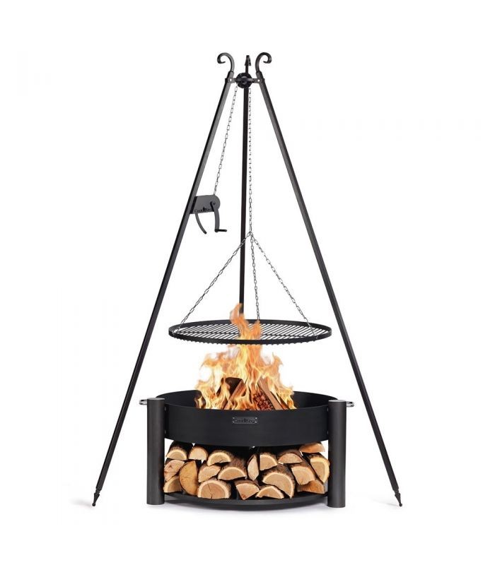 Braséro MONTANA 80cm CookKing multifonction pour cuisiner et chauffer sans fumée